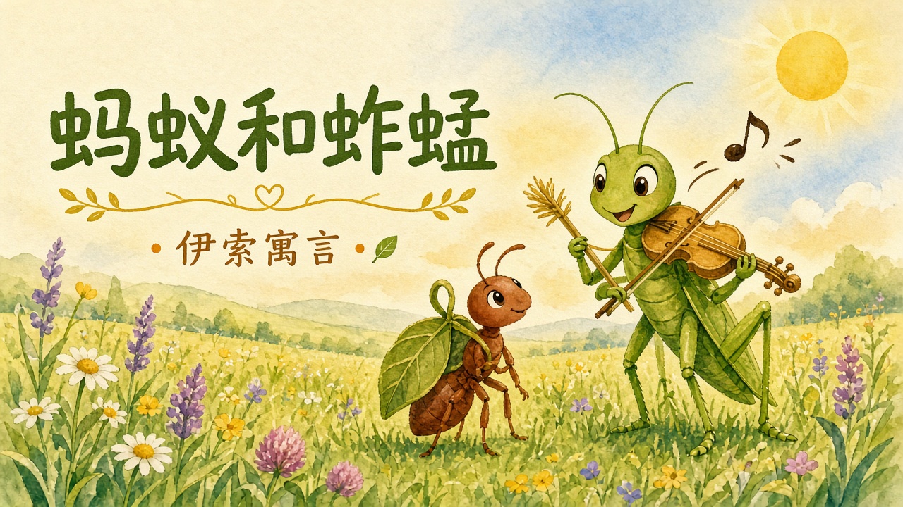 蚂蚁和蚱蜢封面